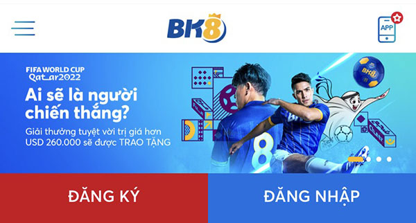 BK8 đăng nhập