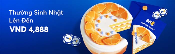 Khuyến mãi tặng thưởng sinh nhật thành viên tại BK8 Khuyến mãi tặng thưởng sinh nhật thành viên tại BK8